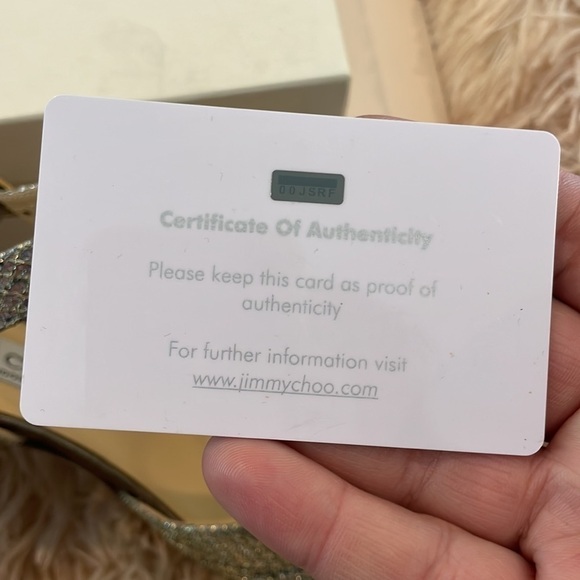 JIMMY CHOO | Articolo Champagne Gold Glitter Lace Peep Toe Pumps Size 39.5 | 9 - Picture 9 of 14